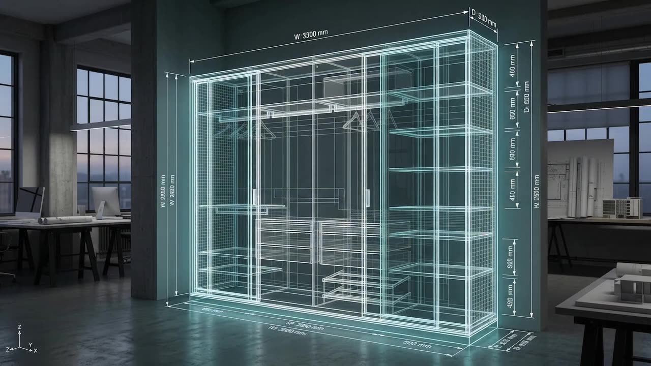 3D-модель гардеробной